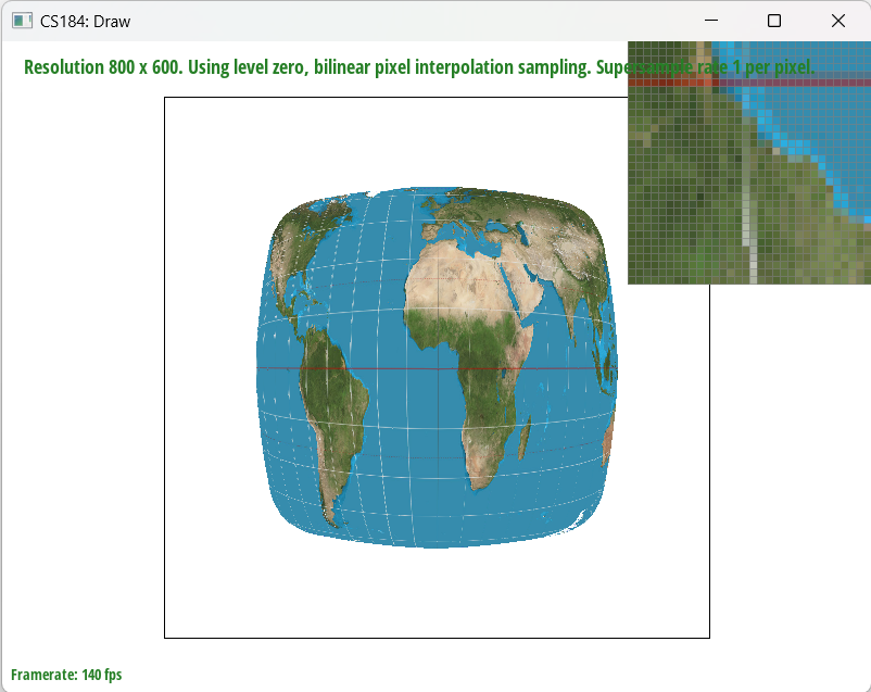 Task 5 Bilinear Sampling with 1 samples per pixel