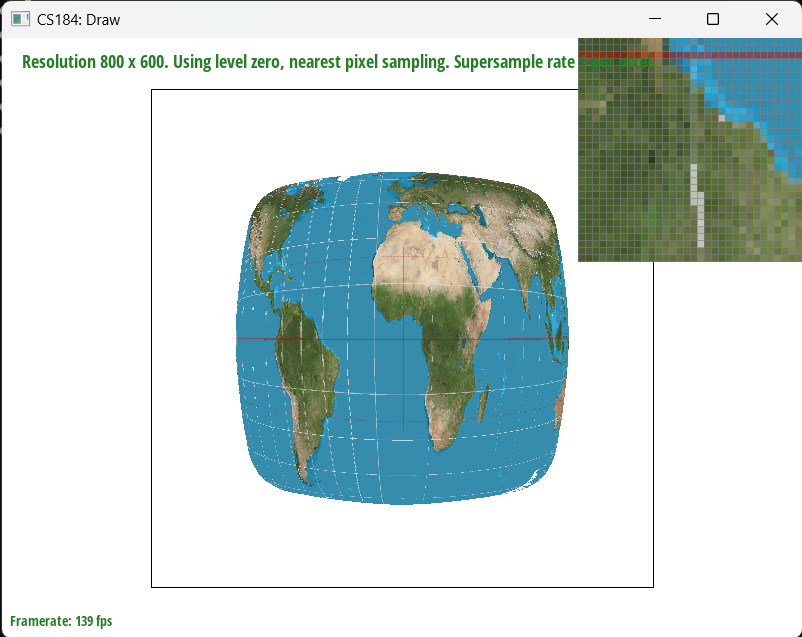 Task 5 Nearest Sampling with 1 samples per pixel